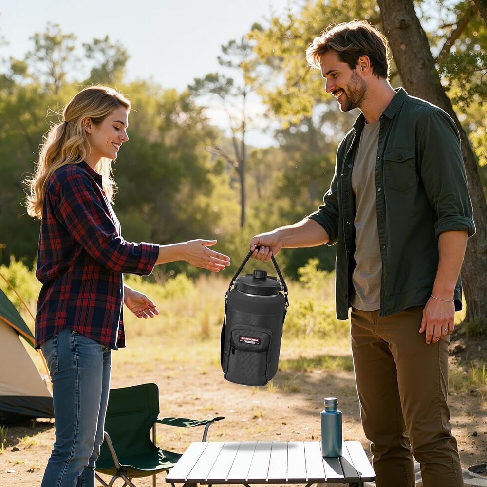 NATURE PIONEOR Water Bottle Holder With Adjustable Strap - Half/One Gallon (64/ - Picture 7 of 14